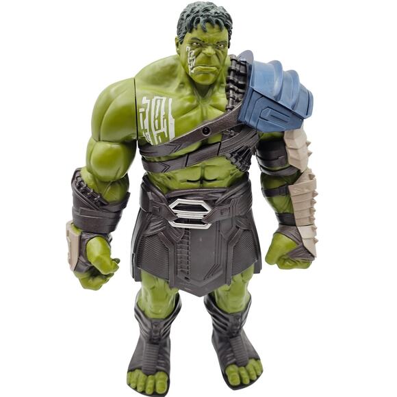 2017 Marvel Thor Ragnarok Interactive Talking Gladiator Hulk Giant 14" WORKS - Picture 1 of 6